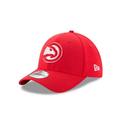 Red Atlanta Hawks Hat - New Era NBA Team Classic 39THIRTY Stretch Fit Caps USA7915236